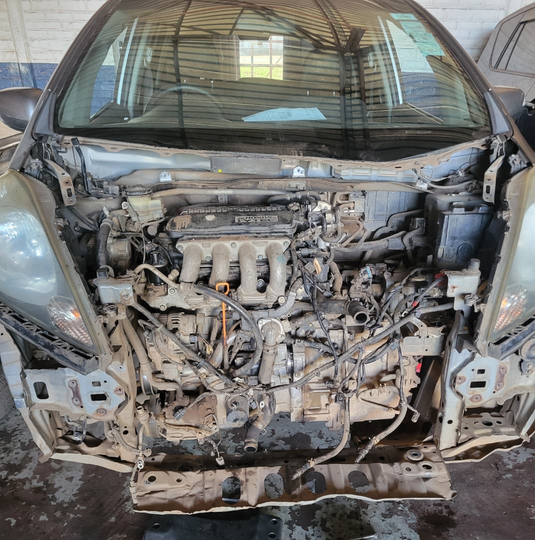 Professional mechanics at work